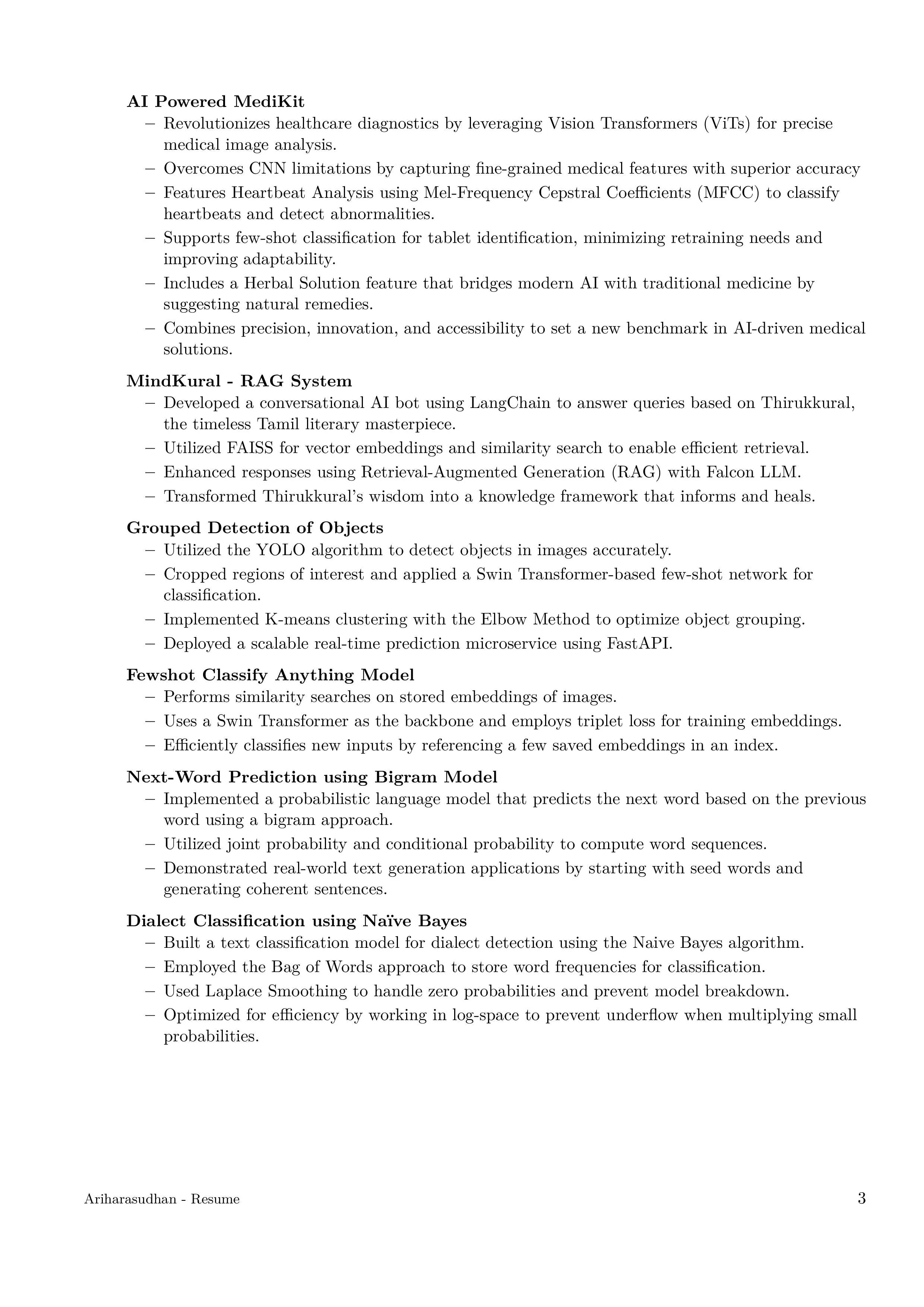Resume page 3